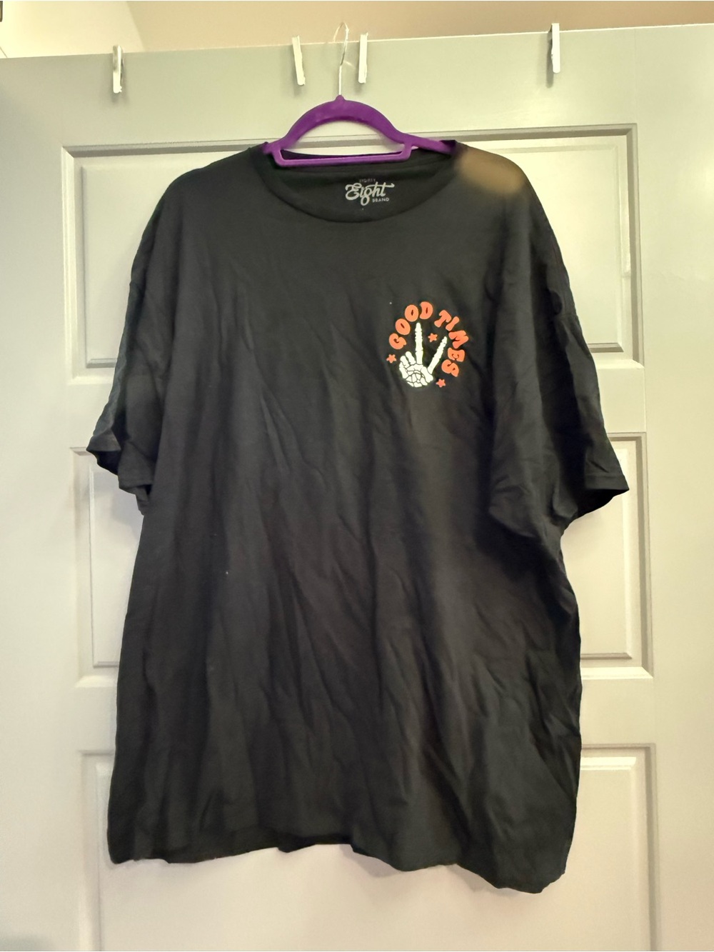 Eighty Eight Men’s Black Short-Sleeve 'Good Times' Graphic Tee